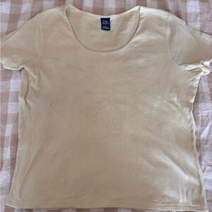 High Sierra Women's Short Sleeve Scoop Neck Tee in Light Cream